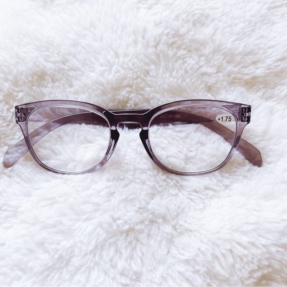Morgan Clear Purple Modern Chic Reader Glasses